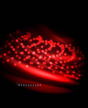 Neon parlayan techno hatları, yüksek teknoloji fütüristik arka plan şablonu kare şekilleri ile