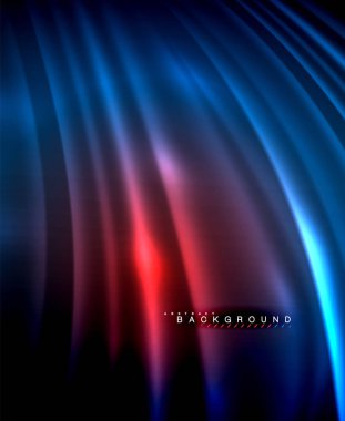 Neon parlayan techno hatları, yüksek teknoloji fütüristik arka plan şablonu kare şekilleri ile