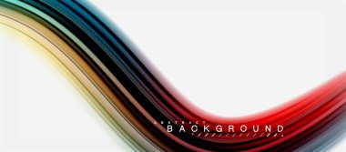 Gökkuşağı sıvı soyut girdap şekli, bükülmüş sıvı renkler tasarım, renkli mermer veya plastik dalgalı doku arka plan, çok renkli şablonu için iş veya teknoloji sunu veya web broşürü