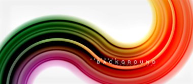 Gökkuşağı sıvı renkli arka plan - girdap ve daireler, bükülmüş sıvı renkler, renkli mermer veya plastik dalgalı doku zemin, çok renkli şablonu için iş veya teknoloji