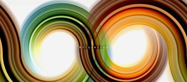 Gökkuşağı sıvı renkli arka plan - girdap ve daireler, bükülmüş sıvı renkler, renkli mermer veya plastik dalgalı doku zemin, çok renkli şablonu için iş veya teknoloji