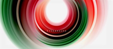 Gökkuşağı sıvı renkli arka plan - girdap ve daireler, bükülmüş sıvı renkler, renkli mermer veya plastik dalgalı doku zemin, çok renkli şablonu için iş veya teknoloji