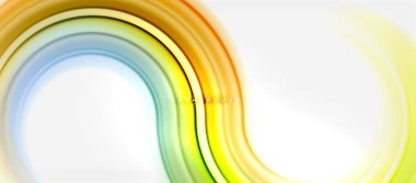 Gökkuşağı sıvı renkli arka plan - girdap ve daireler, bükülmüş sıvı renkler, renkli mermer veya plastik dalgalı doku zemin, çok renkli şablonu için iş veya teknoloji