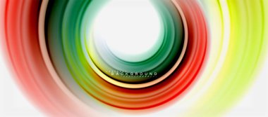 Gökkuşağı sıvı renkli arka plan - girdap ve daireler, bükülmüş sıvı renkler, renkli mermer veya plastik dalgalı doku zemin, çok renkli şablonu için iş veya teknoloji