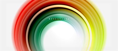 Gökkuşağı sıvı renkli arka plan - girdap ve daireler, bükülmüş sıvı renkler, renkli mermer veya plastik dalgalı doku zemin, çok renkli şablonu için iş veya teknoloji