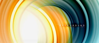 Gökkuşağı sıvı renkli arka plan - girdap ve daireler, bükülmüş sıvı renkler, renkli mermer veya plastik dalgalı doku zemin, çok renkli şablonu için iş veya teknoloji