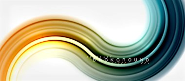 Gökkuşağı sıvı renkli arka plan - girdap ve daireler, bükülmüş sıvı renkler, renkli mermer veya plastik dalgalı doku zemin, çok renkli şablonu için iş veya teknoloji