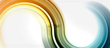 Gökkuşağı sıvı renkli arka plan - girdap ve daireler, bükülmüş sıvı renkler, renkli mermer veya plastik dalgalı doku zemin, çok renkli şablonu için iş veya teknoloji