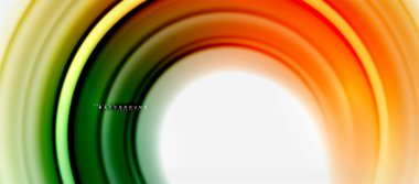 Gökkuşağı sıvı renkli arka plan - girdap ve daireler, bükülmüş sıvı renkler, renkli mermer veya plastik dalgalı doku zemin, çok renkli şablonu için iş veya teknoloji