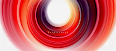 Gökkuşağı sıvı renkli arka plan - girdap ve daireler, bükülmüş sıvı renkler, renkli mermer veya plastik dalgalı doku zemin, çok renkli şablonu için iş veya teknoloji