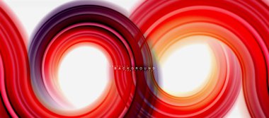 Gökkuşağı sıvı renkli arka plan - girdap ve daireler, bükülmüş sıvı renkler, renkli mermer veya plastik dalgalı doku zemin, çok renkli şablonu için iş veya teknoloji