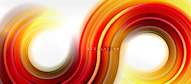 Gökkuşağı sıvı renkli arka plan - girdap ve daireler, bükülmüş sıvı renkler, renkli mermer veya plastik dalgalı doku zemin, çok renkli şablonu için iş veya teknoloji