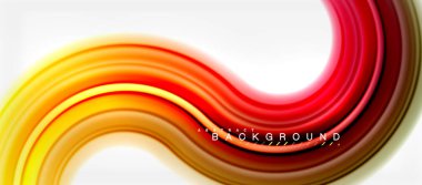 Gökkuşağı sıvı renkli arka plan - girdap ve daireler, bükülmüş sıvı renkler, renkli mermer veya plastik dalgalı doku zemin, çok renkli şablonu için iş veya teknoloji