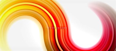 Gökkuşağı sıvı renkli arka plan - girdap ve daireler, bükülmüş sıvı renkler, renkli mermer veya plastik dalgalı doku zemin, çok renkli şablonu için iş veya teknoloji