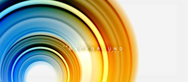 Gökkuşağı sıvı renkli arka plan - girdap ve daireler, bükülmüş sıvı renkler, renkli mermer veya plastik dalgalı doku zemin, çok renkli şablonu için iş veya teknoloji