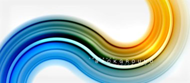 Gökkuşağı sıvı renkli arka plan - girdap ve daireler, bükülmüş sıvı renkler, renkli mermer veya plastik dalgalı doku zemin, çok renkli şablonu için iş veya teknoloji