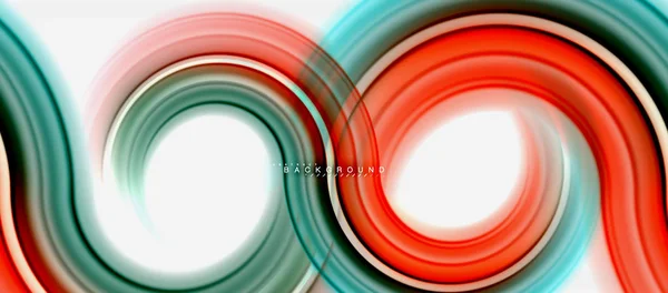 Linea Colori Fluido Arcobaleno Sfondo Astratto Turbinio Cerchi Design Colori — Vettoriale Stock