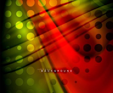 Neon holografik sıvı renkli dalga web, duvar kağıdı, desen, doku ve arka plan için