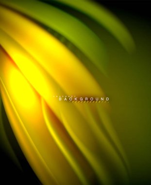 Neon holografik sıvı renkli dalga web, duvar kağıdı, desen, doku ve arka plan için