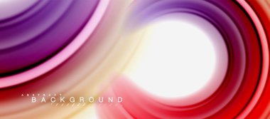 Gökkuşağı sıvı soyut girdap şekli, bükülmüş sıvı renkler tasarım, renkli mermer veya plastik dalgalı doku arka plan, çok renkli şablonu için iş veya teknoloji sunu veya web broşürü