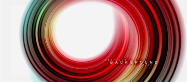 Gökkuşağı sıvı soyut girdap şekli, bükülmüş sıvı renkler tasarım, renkli mermer veya plastik dalgalı doku arka plan, çok renkli şablonu için iş veya teknoloji sunu veya web broşürü