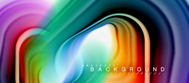 Gökkuşağı sıvı soyut girdap şekli, bükülmüş sıvı renkler tasarım, renkli mermer veya plastik dalgalı doku arka plan, çok renkli şablonu için iş veya teknoloji sunu veya web broşürü