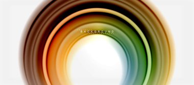 Gökkuşağı sıvı renkli arka plan - girdap ve daireler, bükülmüş sıvı renkler, renkli mermer veya plastik dalgalı doku zemin, çok renkli şablonu için iş veya teknoloji