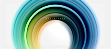 Gökkuşağı sıvı renkli arka plan - girdap ve daireler, bükülmüş sıvı renkler, renkli mermer veya plastik dalgalı doku zemin, çok renkli şablonu için iş veya teknoloji