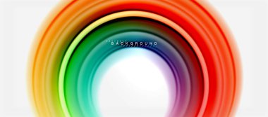 Gökkuşağı sıvı renkli arka plan - girdap ve daireler, bükülmüş sıvı renkler, renkli mermer veya plastik dalgalı doku zemin, çok renkli şablonu için iş veya teknoloji