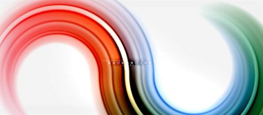 Gökkuşağı sıvı renkli arka plan - girdap ve daireler, bükülmüş sıvı renkler, renkli mermer veya plastik dalgalı doku zemin, çok renkli şablonu için iş veya teknoloji