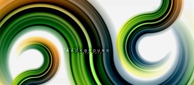 Gökkuşağı sıvı renkli arka plan - girdap ve daireler, bükülmüş sıvı renkler, renkli mermer veya plastik dalgalı doku zemin, çok renkli şablonu için iş veya teknoloji