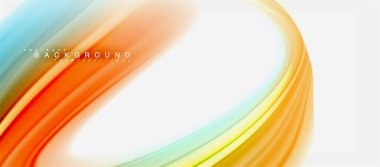 Gökkuşağı sıvı renk arka plan Bükülü sıvı tasarım, renkli mermer veya plastik dalgalı doku zemin, çok renkli şablonu için iş veya teknoloji sunu veya web broşür kapak