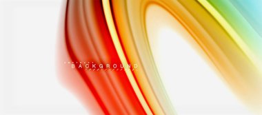 Gökkuşağı sıvı renk arka plan Bükülü sıvı tasarım, renkli mermer veya plastik dalgalı doku zemin, çok renkli şablonu için iş veya teknoloji sunu veya web broşür kapak