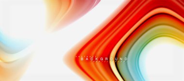 Gökkuşağı sıvı renk arka plan Bükülü sıvı tasarım, renkli mermer veya plastik dalgalı doku zemin, çok renkli şablonu için iş veya teknoloji sunu veya web broşür kapak