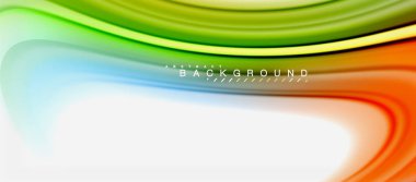 Gökkuşağı sıvı renk arka plan Bükülü sıvı tasarım, renkli mermer veya plastik dalgalı doku zemin, çok renkli şablonu için iş veya teknoloji sunu veya web broşür kapak