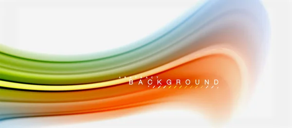 Rainbow Fluid Colors Abstract Background Twisted Liquid Design Colorido Mármore — Vetor de Stock
