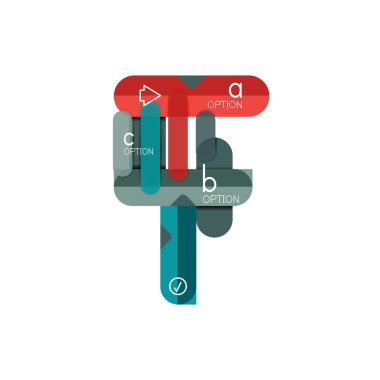 Özet satırları geometrik Infographic layoutabstract satırları geometrik Infographic düzeni, veri görselleştirme tasarım, seçeneği adım adım programı, web kutusu