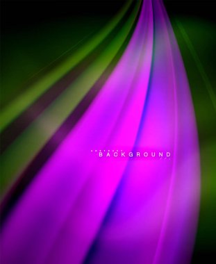 Neon holografik sıvı renkli dalga web, duvar kağıdı, desen, doku ve arka plan için