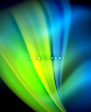 Neon holografik sıvı renkli dalga web, duvar kağıdı, desen, doku ve arka plan için