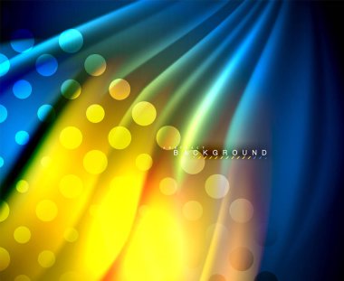 Neon holografik sıvı renkli dalga web, duvar kağıdı, desen, doku ve arka plan için