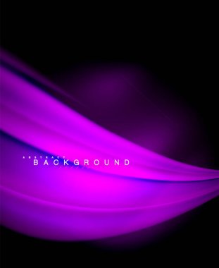 Neon holografik sıvı renkli dalga web, duvar kağıdı, desen, doku ve arka plan için