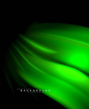 Neon holografik sıvı renkli dalga web, duvar kağıdı, desen, doku ve arka plan için