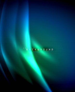 Neon parlayan techno hatları, yüksek teknoloji fütüristik arka plan şablonu kare şekilleri ile