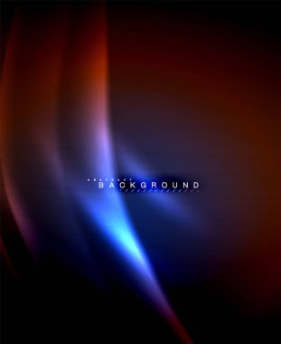 Neon parlayan techno hatları, yüksek teknoloji fütüristik arka plan şablonu kare şekilleri ile