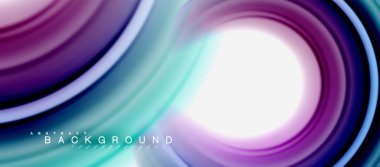 Gökkuşağı sıvı soyut girdap şekli, bükülmüş sıvı renkler tasarım, renkli mermer veya plastik dalgalı doku arka plan, çok renkli şablonu için iş veya teknoloji sunu veya web broşürü