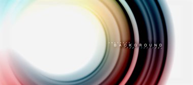 Gökkuşağı sıvı soyut girdap şekli, bükülmüş sıvı renkler tasarım, renkli mermer veya plastik dalgalı doku arka plan, çok renkli şablonu için iş veya teknoloji sunu veya web broşürü