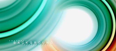 Gökkuşağı sıvı soyut girdap şekli, bükülmüş sıvı renkler tasarım, renkli mermer veya plastik dalgalı doku arka plan, çok renkli şablonu için iş veya teknoloji sunu veya web broşürü