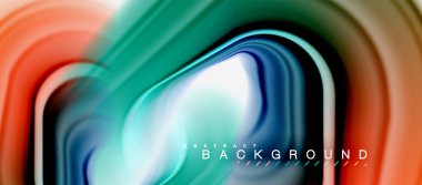 Gökkuşağı sıvı soyut girdap şekli, bükülmüş sıvı renkler tasarım, renkli mermer veya plastik dalgalı doku arka plan, çok renkli şablonu için iş veya teknoloji sunu veya web broşürü