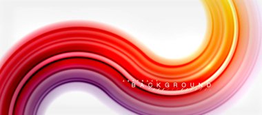 Gökkuşağı sıvı renkli arka plan - girdap ve daireler, bükülmüş sıvı renkler, renkli mermer veya plastik dalgalı doku zemin, çok renkli şablonu için iş veya teknoloji