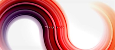 Gökkuşağı sıvı renkli arka plan - girdap ve daireler, bükülmüş sıvı renkler, renkli mermer veya plastik dalgalı doku zemin, çok renkli şablonu için iş veya teknoloji